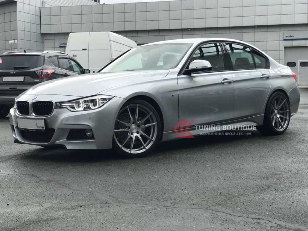 BMW 3 Series и 19" диски Rohana RFX2 Brushed Titanium фото 1